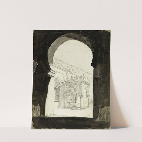 Intérieur d&#8217;une mosquée à Alger (1896) by Arthur-Joseph Gueniot
