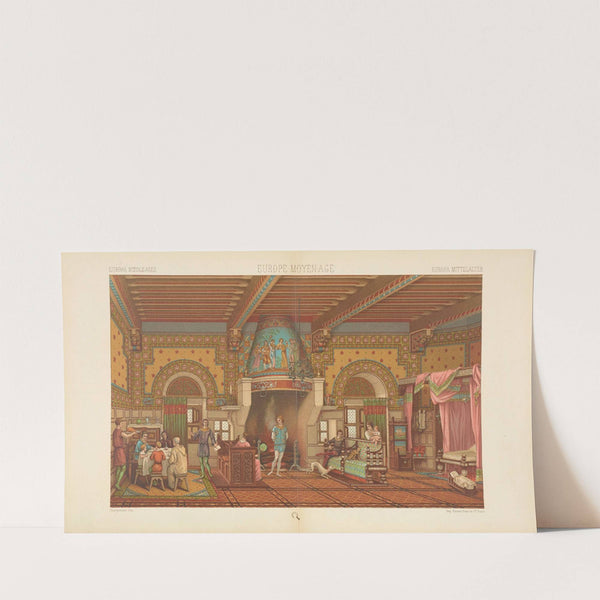 Interieur francais – milieu du XIIe siecle (1876-1888) by Auguste Racinet