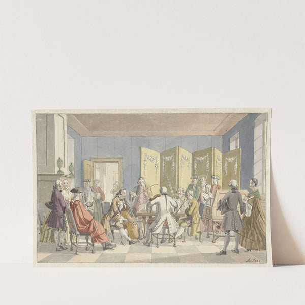 Interieur met musicerend gezelschap by Nicolaes Aartman