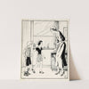 Interieur met twee jongens en een vrouw by Miep de Feijter