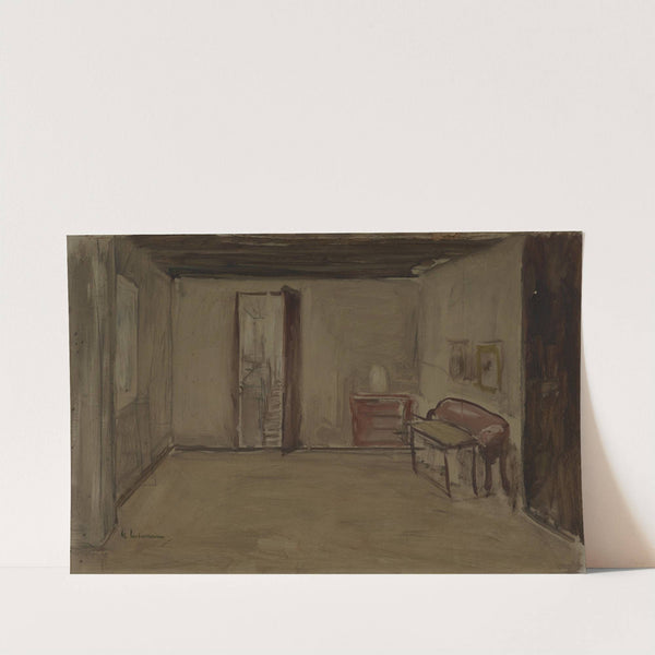 Interior  (1910-1920) by Max Liebermann