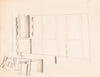 Interior design drawings for unidentified rooms. Sketch for unidentified interior