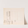 Interior design drawings for unidentified rooms. Sketch for unidentified interior by Winold Reiss