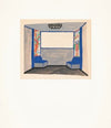 Interior design sketches for Alamac Hotel, 71st and Broadway, New York, NY.] [Study of interior perspective for ‘Africa Roof’