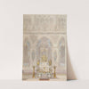 Interior Elevation of Reims Cathedral with a Statue of King Louis I and an Altar placed at Front by Charles Percier