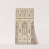 Interior Elevation of Reims Cathedral with a Statue of King Louis I by Charles Percier