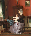 Interiør fra et borgerhjem, 1861