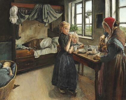 Interiør fra Landsbyen Ring (1882)