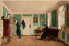 Interior from Amaliegade. Captain Carl Ludvig Bendz standing and Dr. Jacob Christian Bendz seated