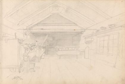Interiør, Mølster på Voss (1855)