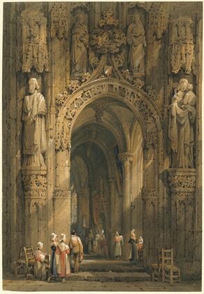 Interior of a Cathedral (c. 1820s)
