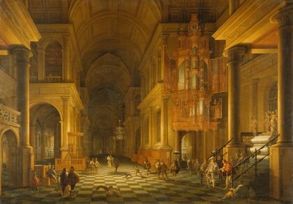 Interior of a Church Built in the Late-Renaissance Style