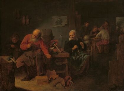 Interior of a Cobbler’s Shop