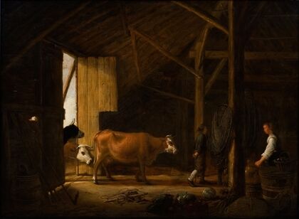 Interior of a Cowshed