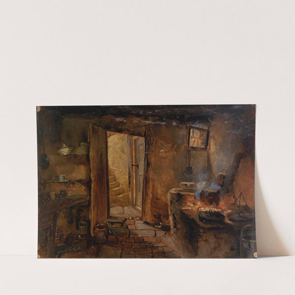 Interior of a Kitchen by Eliphalet Fraser Andrews
