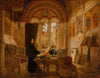 Interior of a monastery in Italy