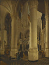 Interior of Nieuwe Kerk in Delft with the Tomb of William I