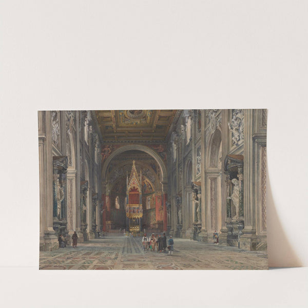 Interior of San Giovanni in Laterano, Rome (c. 1896) by Martino del Don