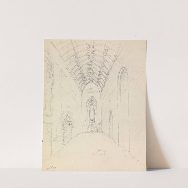 Interior of St. Catherine&#039;s Chapel, in Abbotsbury, Dorset, England by James Moore