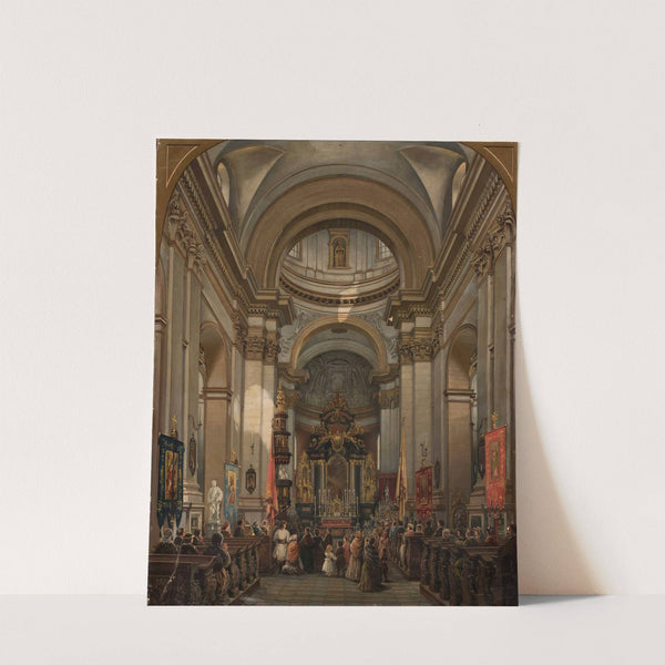 Interior of St. Peter’s church in Kraków by Saturnin Świerzyński
