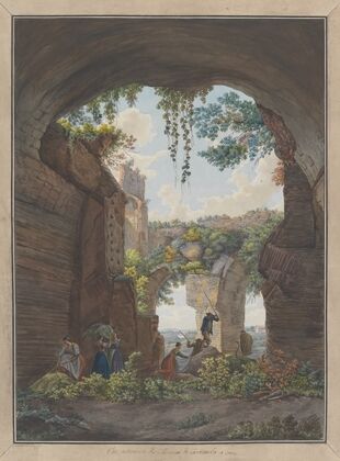 Interior of the Baths at Caracalla (ca. 1780)