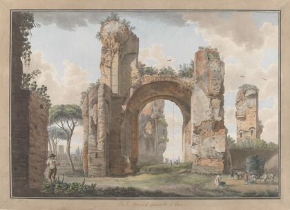 Interior of the Baths at Caracalla (ca. 1780)