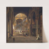 Interior of the Capella Palatina in Palermo, Italy by Martinus Rørbye