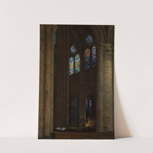 Interior of the cathedral in Chartres (1903) by Józef Pankiewicz