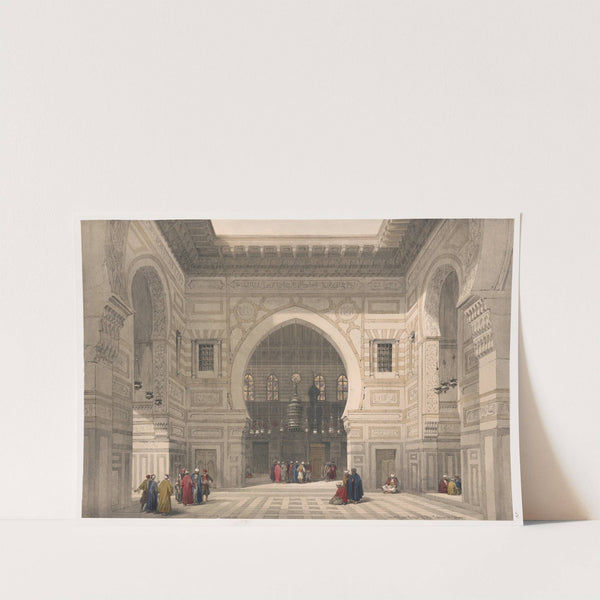 Interior of the mosque of the Sultan El Ghoree [Masjid al-Ghuri]. (1846-1849) by David Roberts