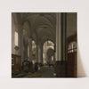 Interior of the Nieuwe Kerk, Amsterdam (1677) by Emanuel de Witte