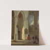 Interior of the Oude Kerk in Delft (1655) by Emanuel de Witte