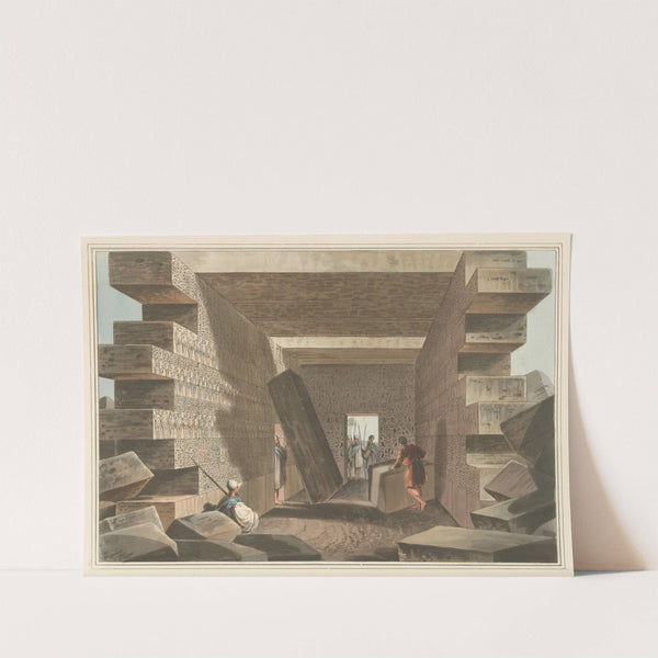 Interior of the Temple of Jupiter Ammon by Luigi Mayer