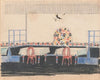 Interior perspective studies for a restaurant