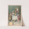 Interior scene with children having tea and being served bread (1905) by Gray Litho. Co