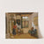 Interior with a maid, a girl with a dog, and a map of dordrecht by Abraham Van Strij