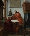 Interior with a man in a Japanese robe