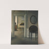 Interior With A Mirror by Vilhelm Hammershøi