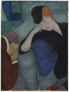 interior with a seated couple