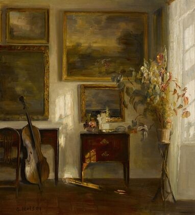 Interior with cello