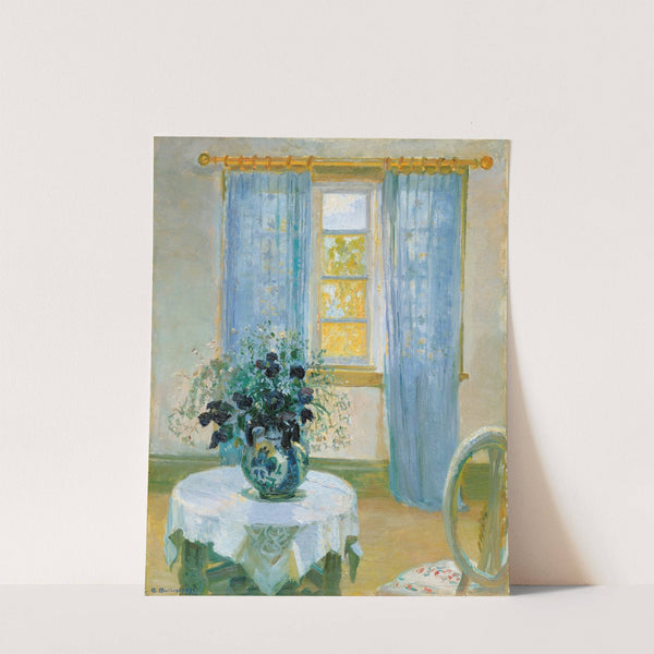 Interior with clematis (1913) by Anna Ancher
