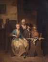 Interior with Five Figures