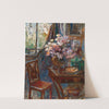 Interior with Flowers by the Window by Leontine von Littrow