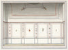 Interior with painted moldings and designs. (1783)