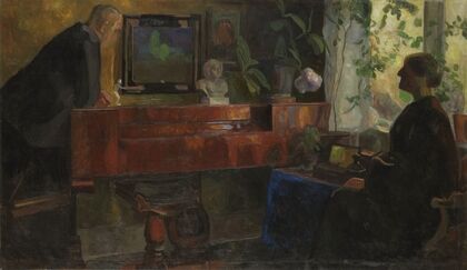 Interior with the Artists Oluf and Kris Wold-Torne
