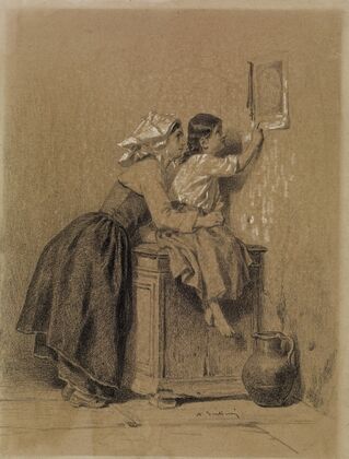 Interior, Woman and Child — size preview