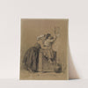 Interior, Woman and Child by Alexandre-Marie Guillemin