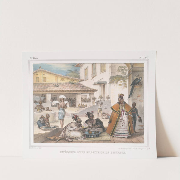 Intériuer d&#8217;une habitation de Ciganos (1834 - 1839) by Jean Baptiste Debret