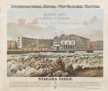 International Hotel with new parlors on the rapids (1876)