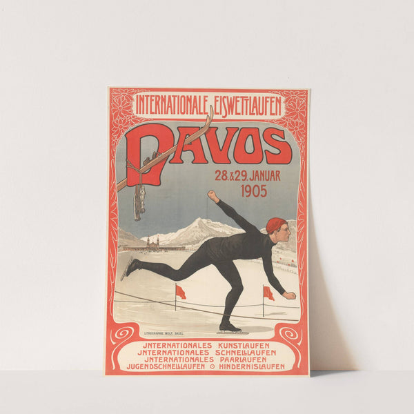 Internationale Eiswettlaufen – Davos (1905) by Walther Koch
