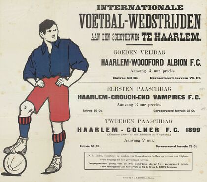 Internationale Voetbal-Wedstrijden aan den Schoterweg te Haarlem (1907)